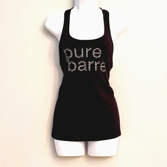 Pure Barre Racerback black tank top - Picture 1 of 6